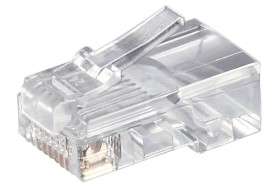 Wtyk Western RJ45 do kabla okrągłego, 8-pinowy - Połączenie typu Wtyk RJ45 (8P8C)