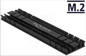 18286 Heat Sink flat 100 mm for M.2 module black