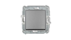 Mini Przycisk /Dzwonek/ Srebrny Metalik 7Mwp-4