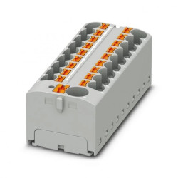 Blok rozdzielczy PTFIX 10/18X4 GY, szare złącze przemysłowe - 18 punktów przyłączeniowych o przekroju 4mm2 /8szt./