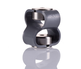 Łącznik 6mm Huco Elastomer z podwójną pętlą 56mm 5Nm