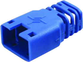 Cable grommet, cable Ø 6 mm, without detent lever protection, L 22.35 mm, plastic, blue, 100001204