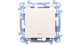 Simon 10 Łącznik Jednobiegunowy Z Podświetleniem Led 10Ax Ip20 Kremowy...