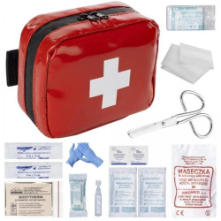 Apteczka pierwszej pomocy osobista wodoodporna typ 250 mała i lekka czerwona MEDAID
