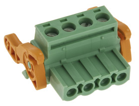 Klucz polaryzacyjny 4 -pinowe raster 5.08mm Montaż na kablu Męski Phoenix Contact