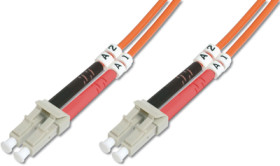 FO patch cable, LC to LC, 7 m, OM2, multimode 50/125 µm, DK-2533-07