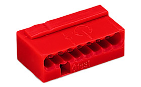 Złącze skrzynki przyłączowej 8-żyłowe WAGO rozmiar żyły 22 → 20 AWG Wciskane Montaż na kablu