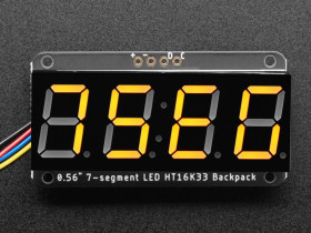 Assembled Adafruit 0.56" 4-Digit 7-Segment Display