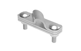 Złącze krzyżowe skośne pręt-bednarka 3-elem. stal nierdzewna 116.2.2 NI 11602205