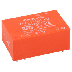 Vigortronix VTX-214-003-307 3W HIGH PERFORMANCE AC-DC CONVERTER 85-305V - 7.5V