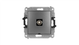 Icon Mechanizm Gniazda Pojedynczego Bnc, Bez Pola Opisowego Grafitowy...