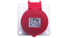 Gniazdo Tablicowe 16A 5P 400V 6H Ip44 Skośne 12078