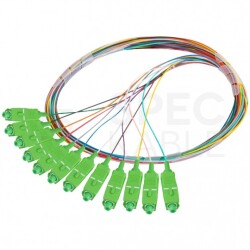 Pigtail światłowodowy FO SM SC/APC 9/125 OS2 Easy Strip bezhalogenowy LSOH 2m 12szt LANBERG