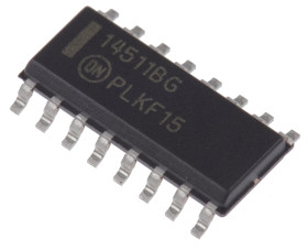 onsemi Dekoder MC14511BDG 16-pinowy, SOIC