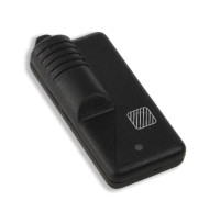 KMp-11B/1 Obudowa z tworzywa KM11B/1 wymiary: 62x29x10mm - obudowa pilota z folia - 1 przycisk - czarna - ABS