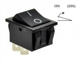 Przeł. kołys. OFF-(ON) chwilowy 4p piny skośne