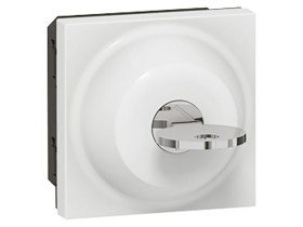 MOSAIC Wyłącznik na klucz trójpozycyjny 2-modułowy biały 077073 LEGRAND