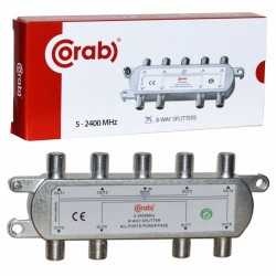 ROZGAŁĘŹNIK-SPLITER 5-2400 Mhz CORAB 8 DROŻNY Z PRZEJŚCIEM NAPIĘCIA