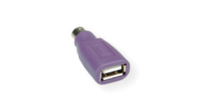 Adapter Klawiatury Value Ps/2 - Usb, Fioletowy