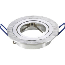 V-TAC VT-782 Bracket Silver 50mm Rings for GU10/GU5.3 Bulbs Spring Retention