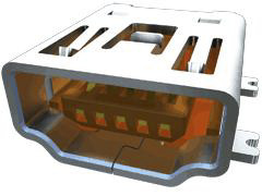 Złącze USB Mini B Montaż powierzchniowy Żeński 2.0