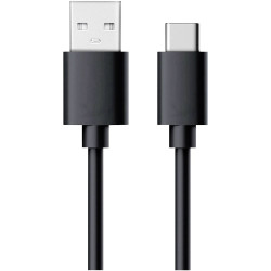 RealPower 255650 USB 2.0 cable USB-A to USB-C Black 0.60 m