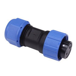 2 Pin Waterproof W17 Female Plug Cable Connector IP68 10A