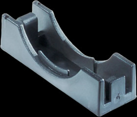 Yoke, halogen free, (L x W x H) 50 x 16 x 14 mm, PA, gray, for universal holder, 83621154