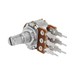 Potencjometr stereo 2x200kA krótka oś