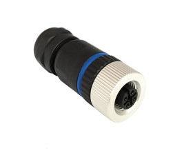 Złącze wielostykowe przemysłowe 8-pinowe M12, panelowe Gniazdo Bulgin