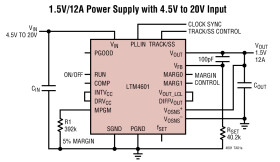 12A µModule (Power Module) Regulator with PLL, Output Tracking and Margining