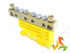 Zacisk ochronny Z-3101z żółty otwory: 2x16 mm2 4x10 mm2 84004004 SIMET