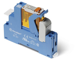 Przekaźnikowy moduł sprzęgający 15,8mm, 1P 16A 48V AC, styki AgNi, wskaźnik zadziałania, blokada zestyków 4C.01.8.048.0060SPA