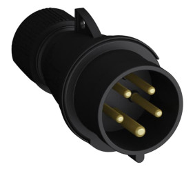 Złącze przemysłowe - zasilające 32A Wtyczka 415 V 3P+N+E Amphenol Industrial Czerwony IP44