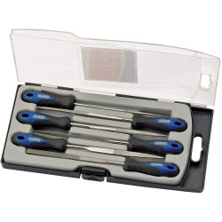 Draper 47817 6 Piece 150mm Soft Grip Diamond Needle File Set