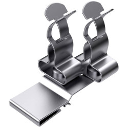 Hebotec 1025-044C HSD1 5 Cable Clips White Plastic Fastener 3-12mm