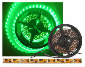 TAŚMA LED 5cm, zielona (bez silikonu)