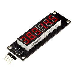 Wyświetlacz LED 6-cyf 7-segmentowy 46x14mm czerwony TM1637