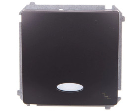 Simon Basic Łącznik schodowy z podświetleniem grafit matowy BMW6L.01/28