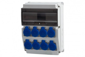 Rozdzielnica CAJA 12M - gniazda 8x230V /12 modułów/