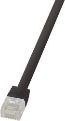 kabel LAN LogiLink CF2063U, 1 szt., RJ45, CAT 6, U/UTP, 3.00 m, czarny