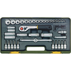 Proxxon Industrial 23282 Compact Set With 3/8&quot; Baton Ratchet - 47 Piece