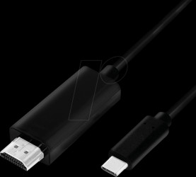UA0330 USB 3.2 Gen 1 Type-C cable, C/M to HDMI/M, 4K/60 Hz, black, 3 m