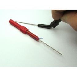 sonda pomiarowa igła giętka czarna gn. banan 4mm, 30V/10A