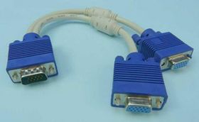 KABEL ROZG.WT.VGA->2xGN.VGA 30cm