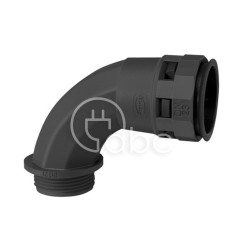 Dławnica do węży ochronnych, łukowa 90°, gwint M32, NBC-23M32N