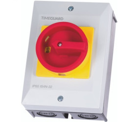 Przełącznik izolacyjny 4-biegunowy 32A Timeguard Montaż powierzchniowy
