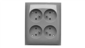 Simon Aquaclick Gniazdo Wtyczkowe Natynkowe, 4-Kro