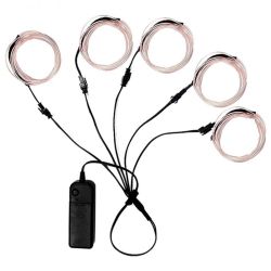 Zestaw z przewodami EL Wire Biały
