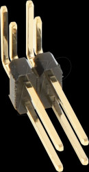 947-16-004-00 Pin header RM 2.54mm, angled, 2-row, 4-pin